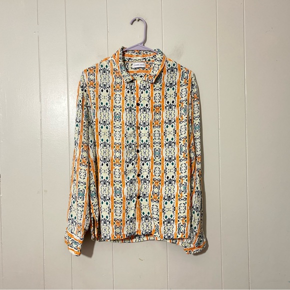 Raga Man Colorful Button-Up Shirt Size L - Picture 1 of 9